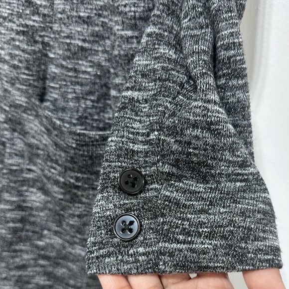 Stradivarius Charcoal Gray Casual Long Sleeves Cardigan Size Small - Picture 10 of 12